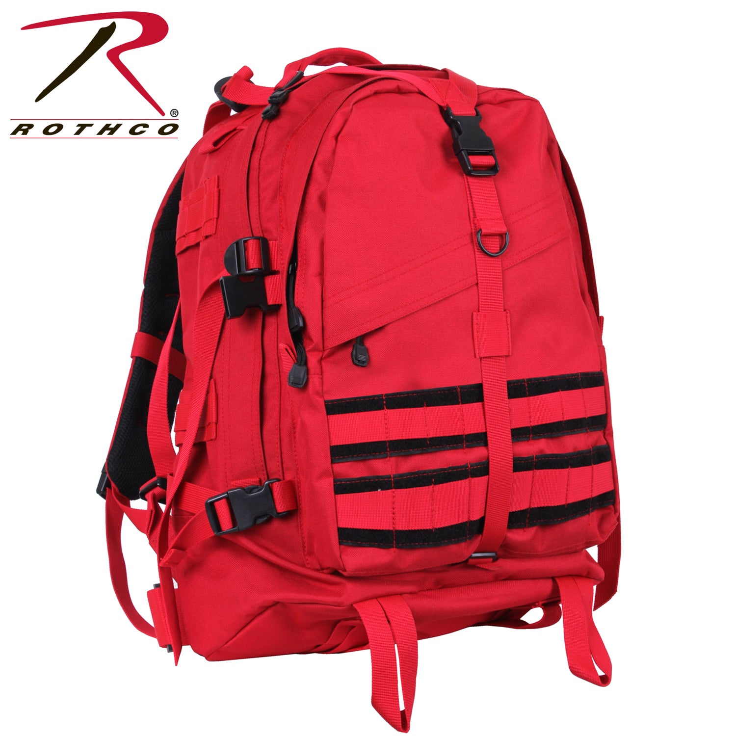 Rothco Large Transport Pack in Red with MOLLE Compatibility and Hydration System