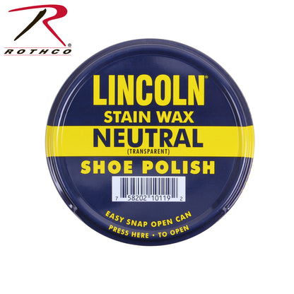 Lincoln U.S.M.C. Stain Wax Shoe Polish Neutral - Premium Leather Care for a Brilliant Shine