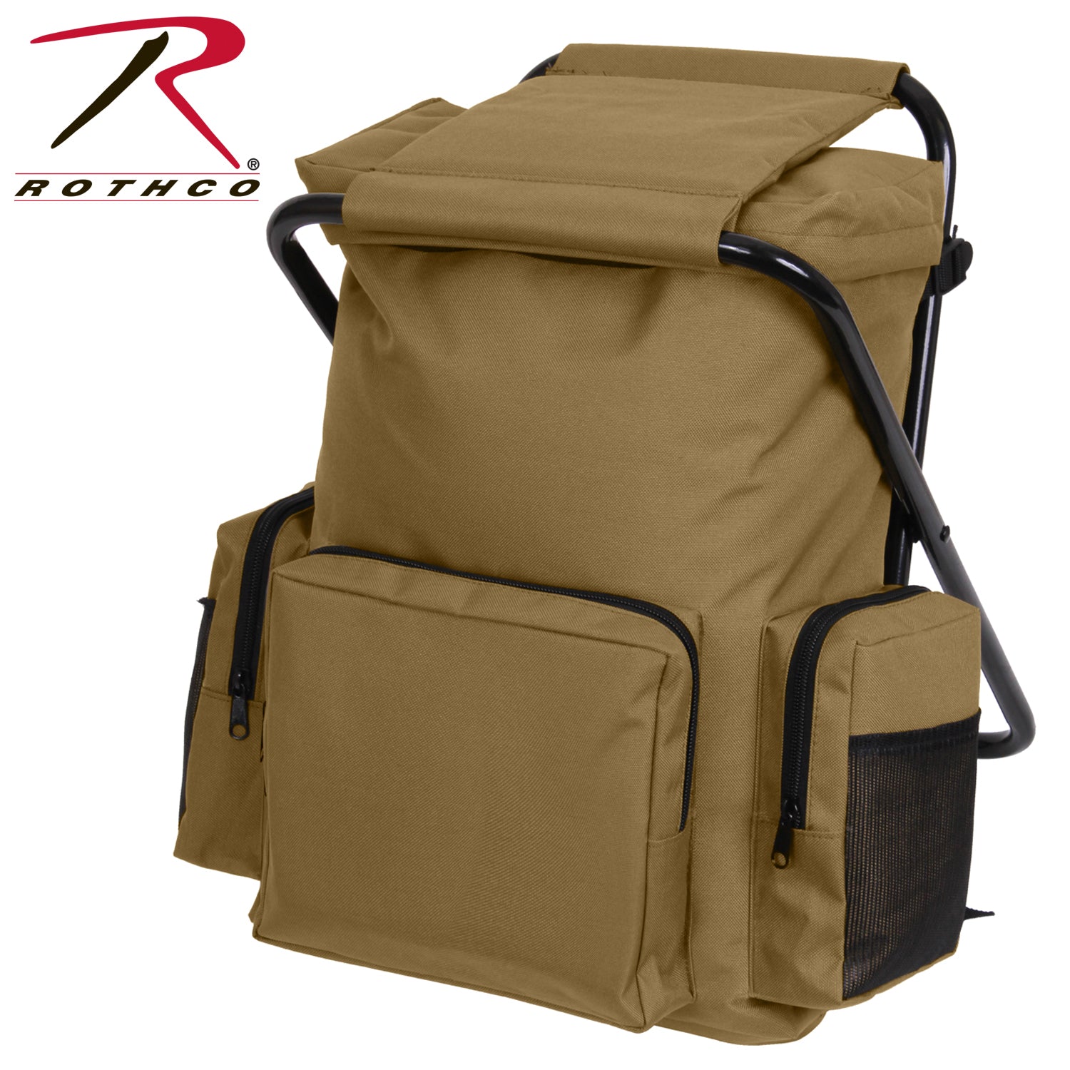 Rothco Backpack and Stool Combo Pack in Coyote Brown, Part Number 45680