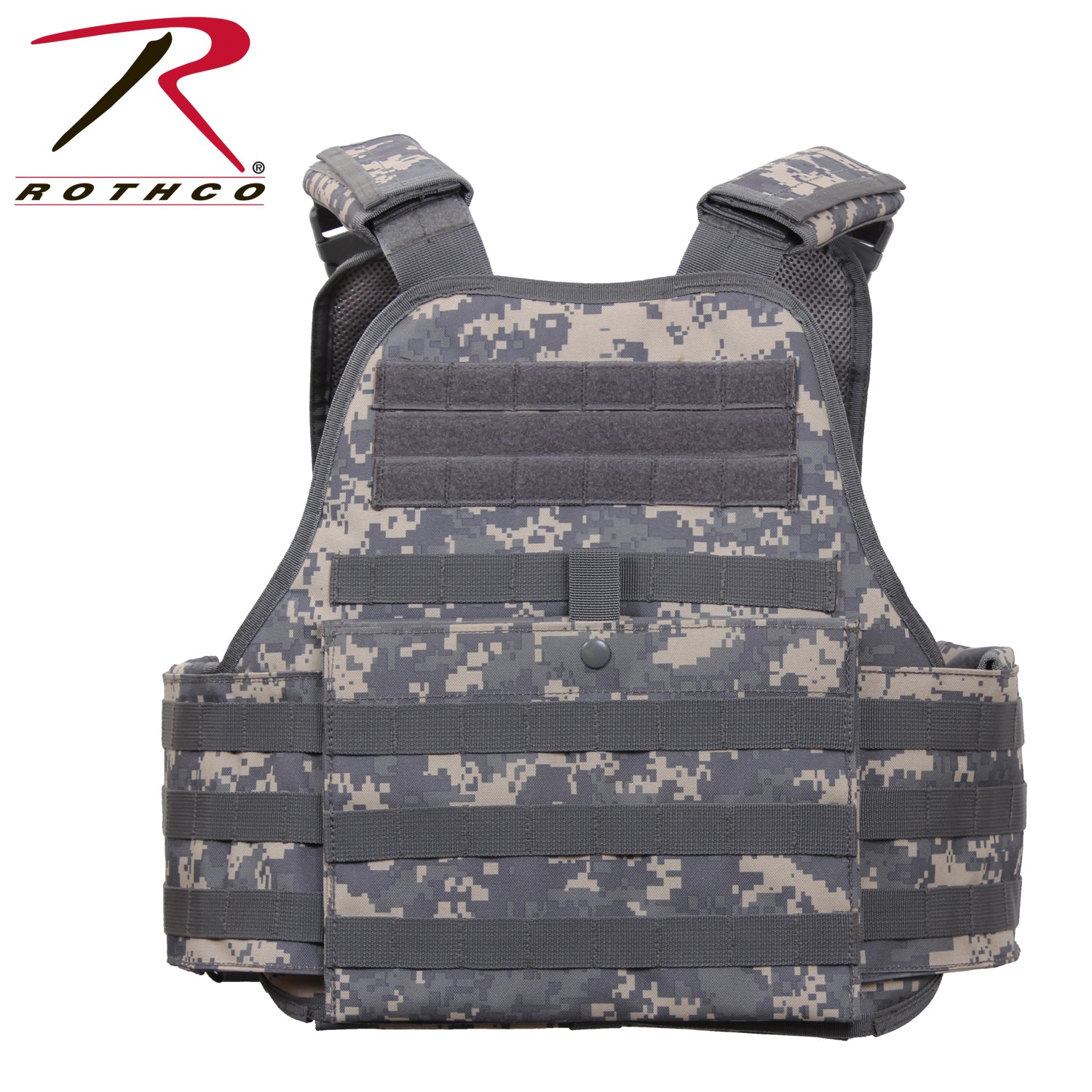 Rothco MOLLE Plate Carrier Vest ACU Digital Camo Size Regular