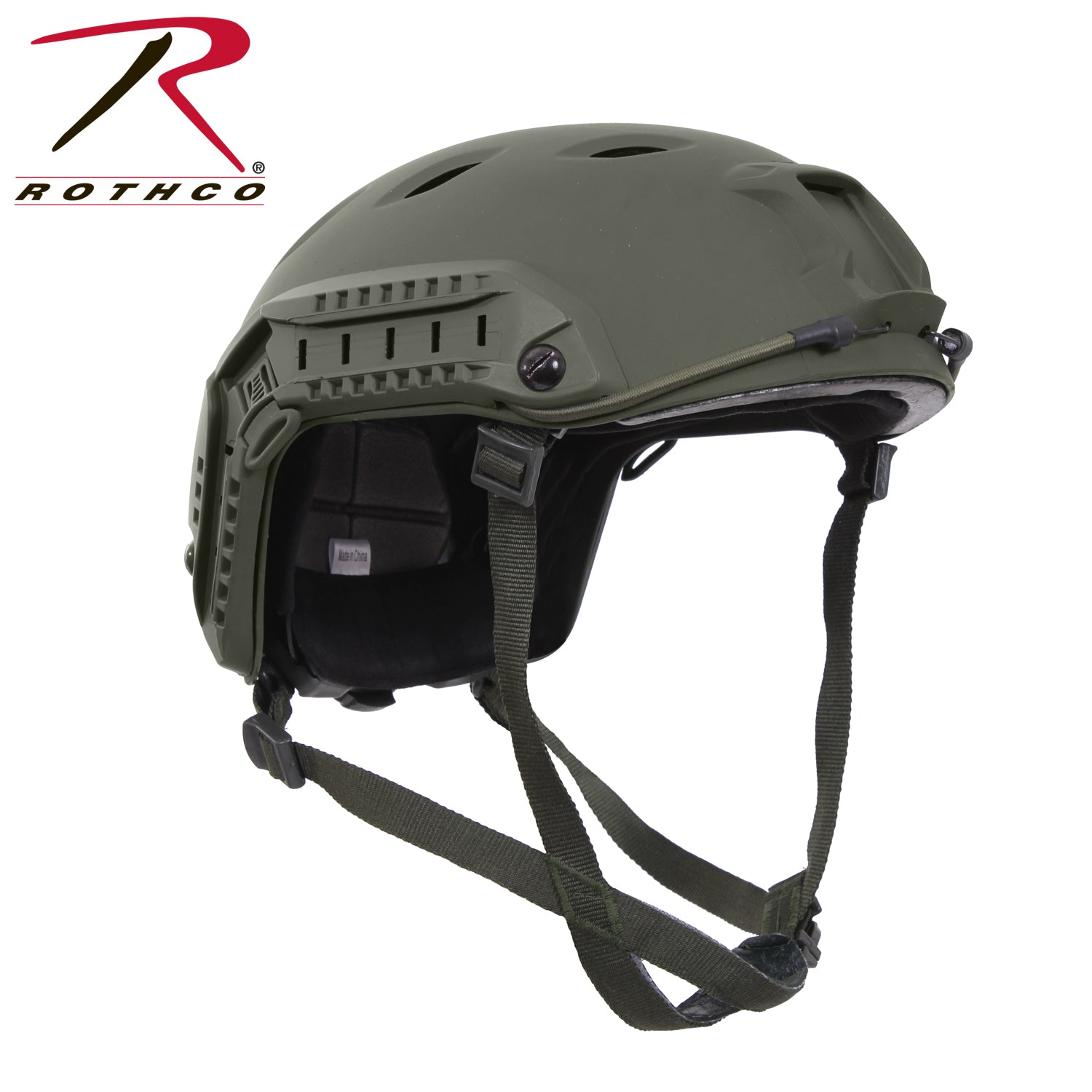 Rothco Advanced Tactical Adjustable Airsoft Helmet Olive Drab - Lightweight Combat Helmet for Airsoft, Paintball, and Tactical Training