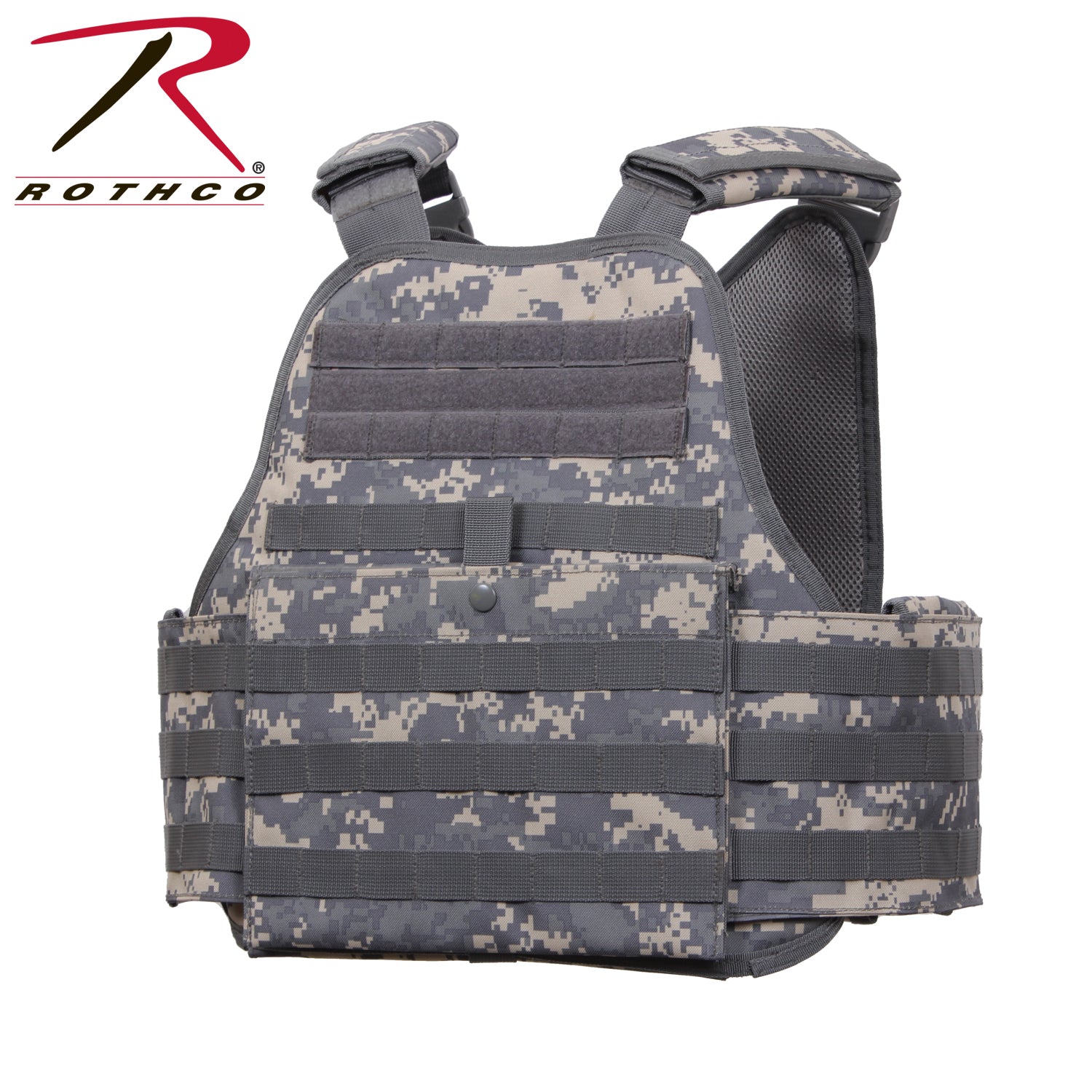 Rothco MOLLE Plate Carrier Vest ACU Digital Camo Size Regular