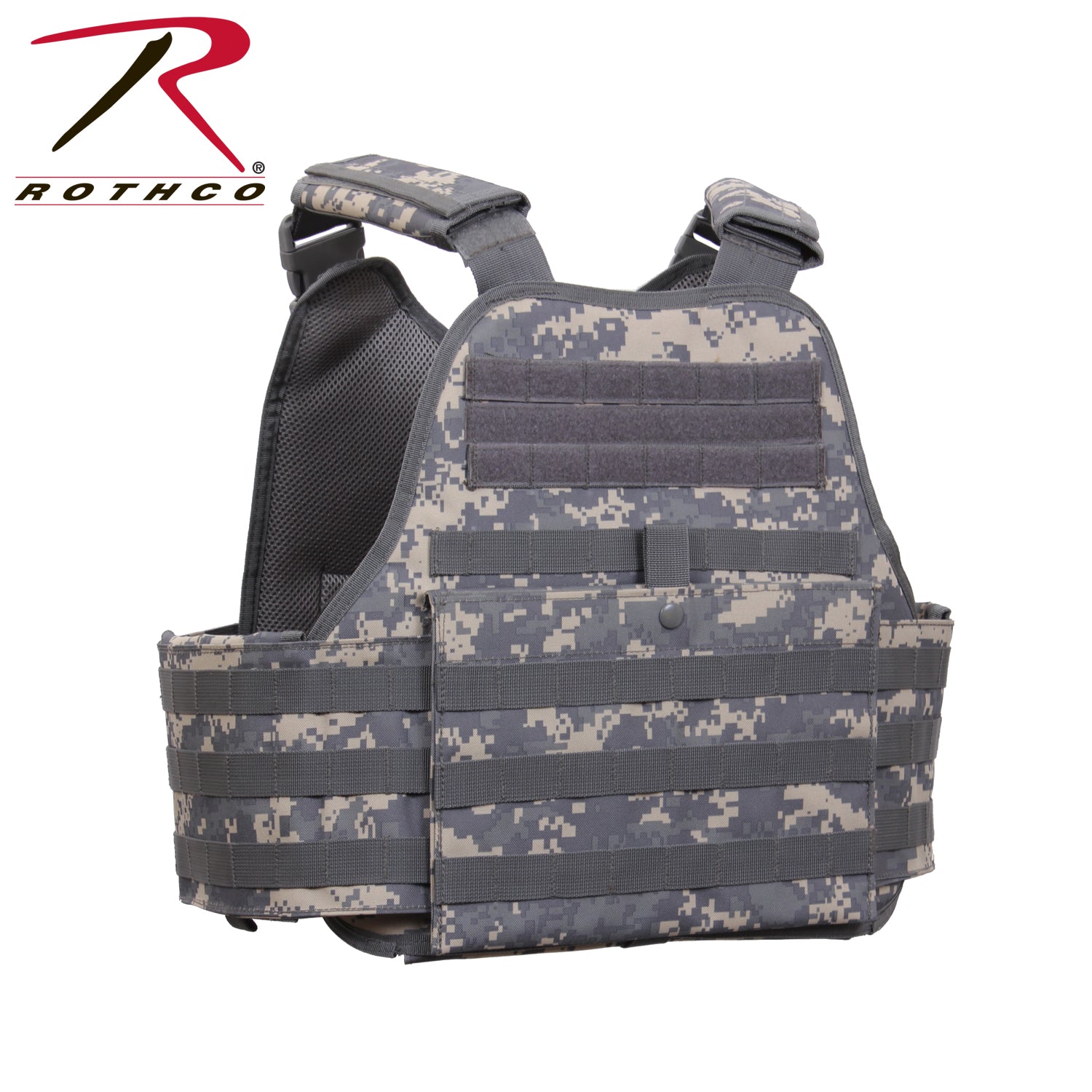 Rothco MOLLE Plate Carrier Vest ACU Digital Camo Size Regular