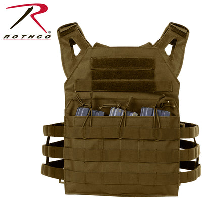 Rothco Lightweight Armor Plate Carrier Vest Coyote Brown, Size Regular