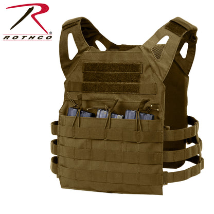 Rothco Lightweight Armor Plate Carrier Vest Coyote Brown, Size Regular