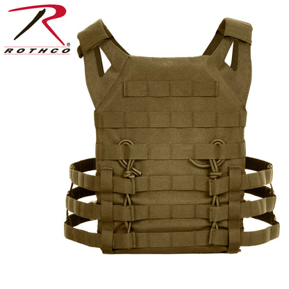 Rothco Lightweight Armor Plate Carrier Vest Coyote Brown, Size Regular