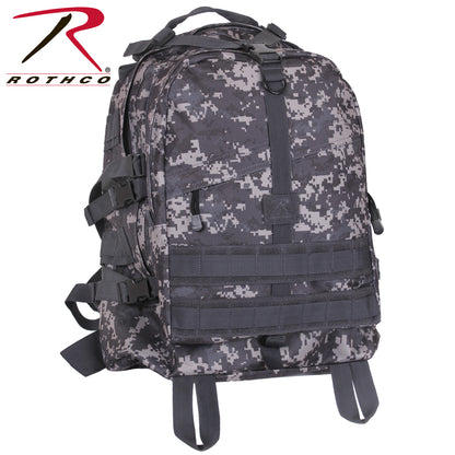 Rothco Large Camo Transport Pack in Subdued Urban Digital Camo – Tactical Backpack with MOLLE Compatibility