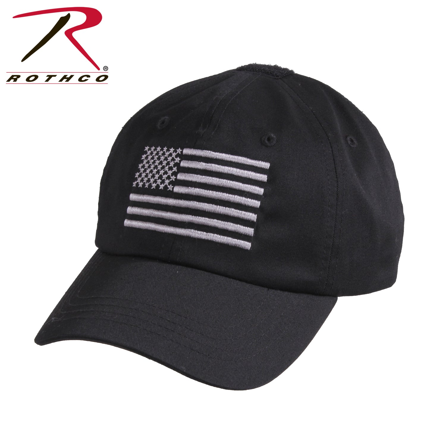 Rothco Tactical Operator Cap with US Flag in Black - Adjustable Service Style Hat for Military and Outdoor Use