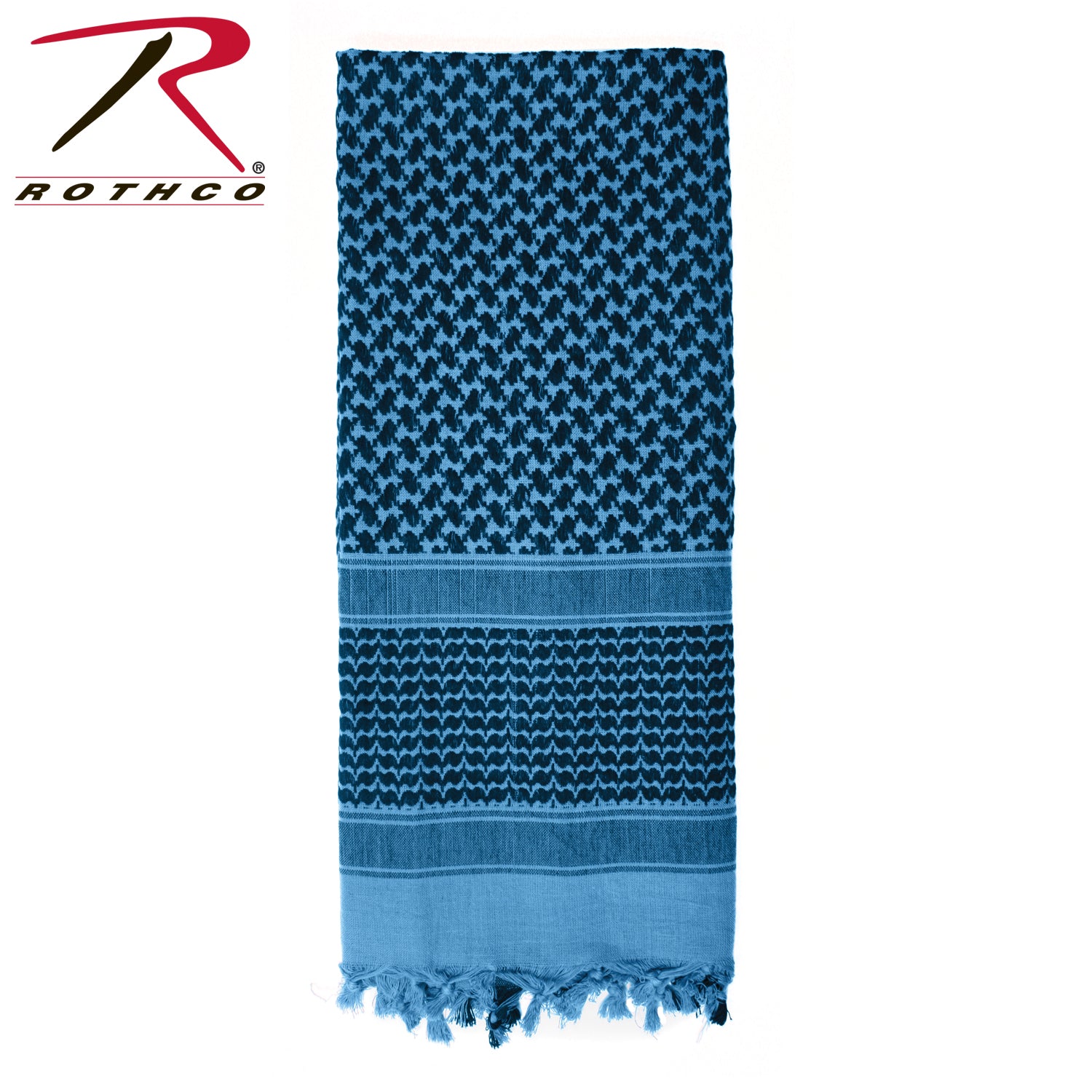 Rothco Lightweight Shemagh Tactical Desert Keffiyeh Scarf Blue / Black - Versatile Head and Neck Cover