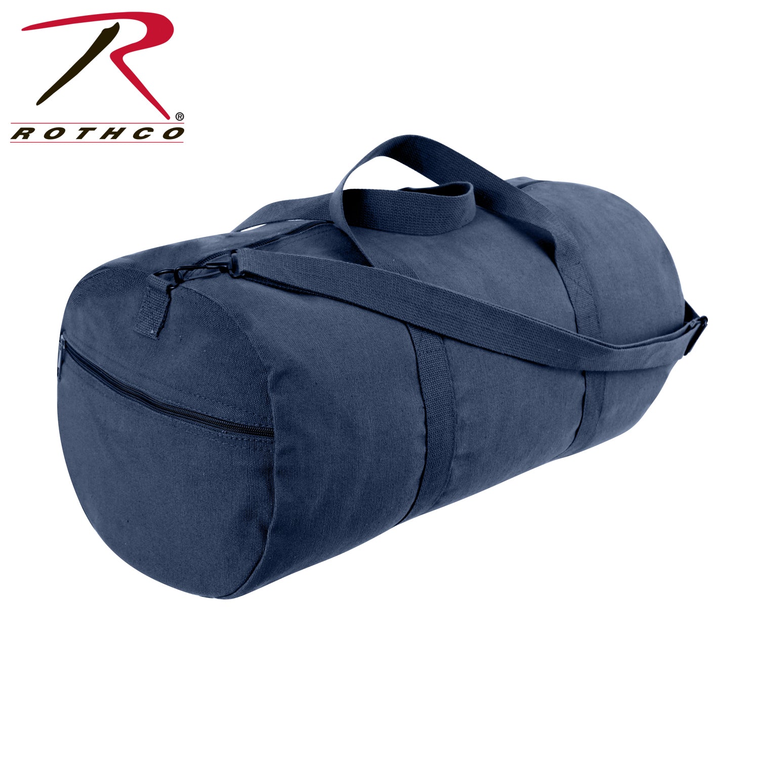 Rothco Canvas Shoulder Duffle Bag Navy Blue Size 24 Inches – Heavy-Duty Military-Grade Travel Bag