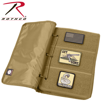 Rothco Hook & Loop Patch Book Coyote Brown – Organizer for Morale, Rank, and Skill Patches