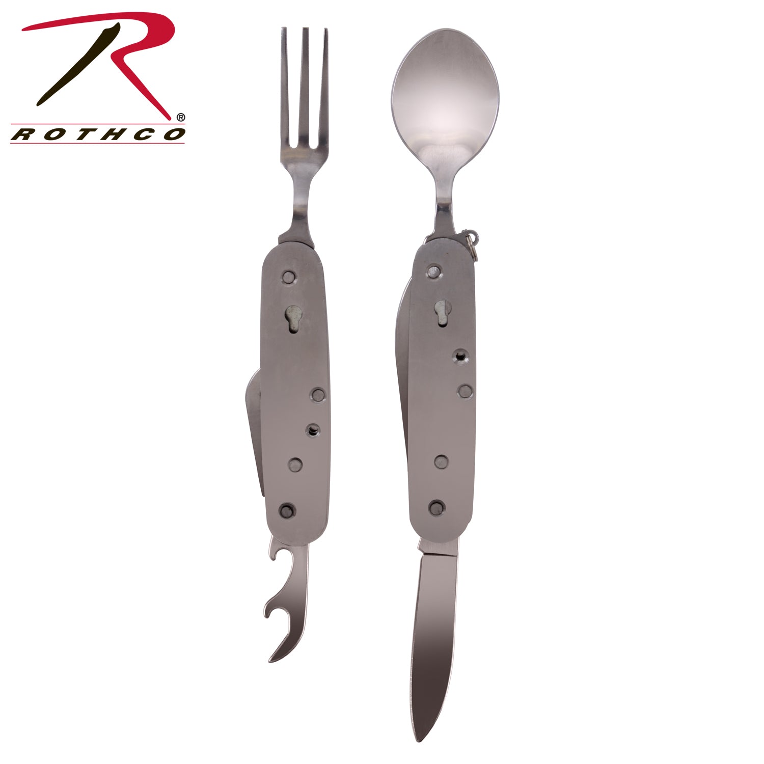 Rothco Folding Chow Set with Stainless Steel Utensils and Sheath - Part 2033
