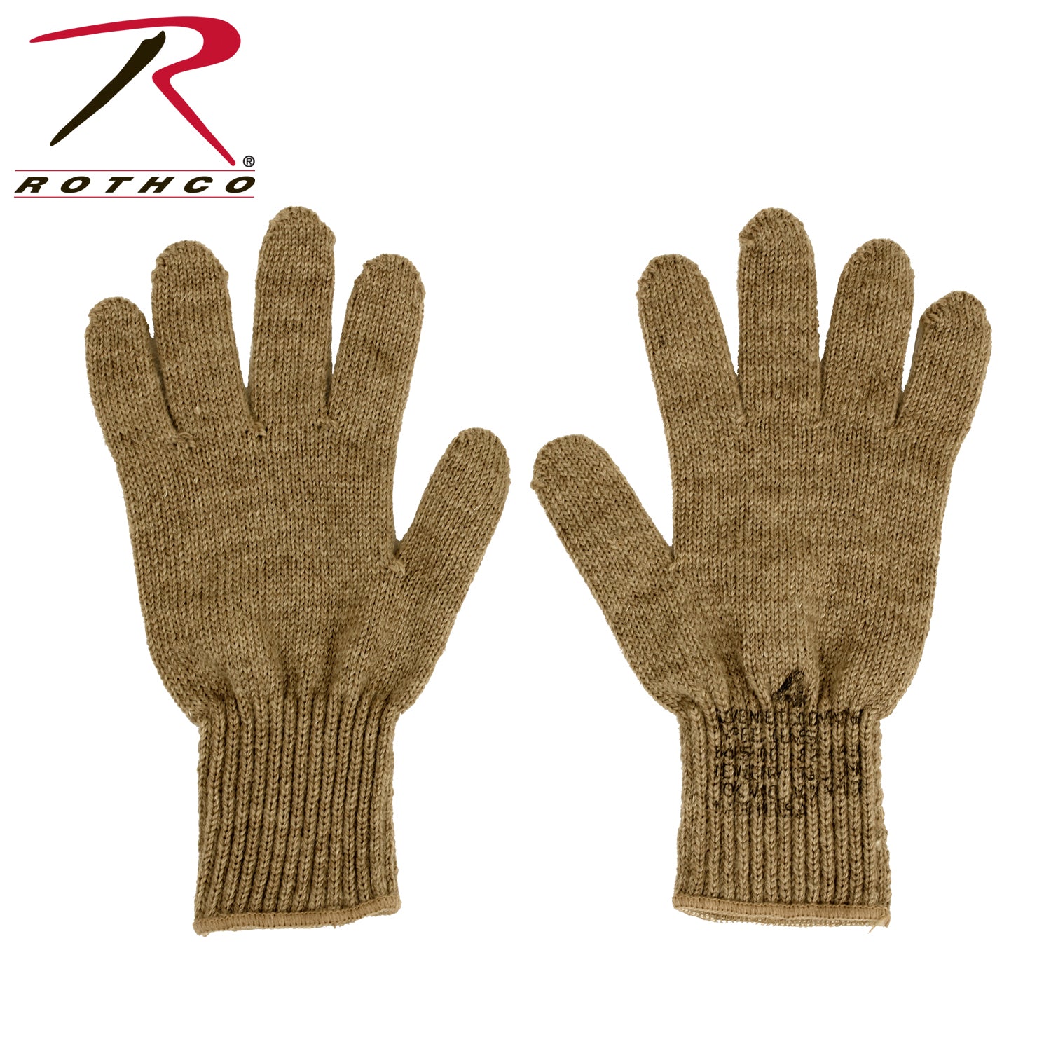 Rothco G.I. Glove Liners Coyote Brown Size 3 – Warm, Breathable Military-Grade Gloves