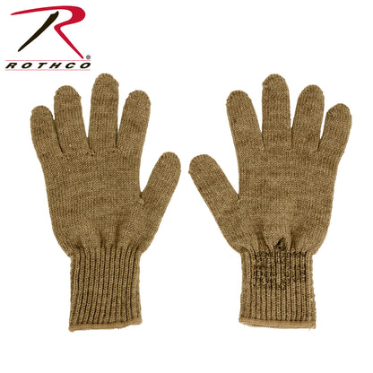 Rothco G.I. Glove Liners Coyote Brown Size 3 – Warm, Breathable Military-Grade Gloves