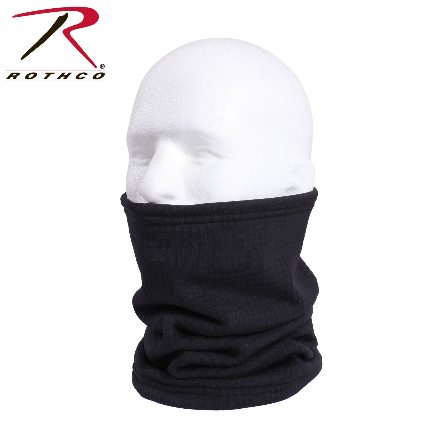 Rothco Grid Fleece Neck Gaiter Gen III Level 2 Black – Thermal Cold Weather Face Cover