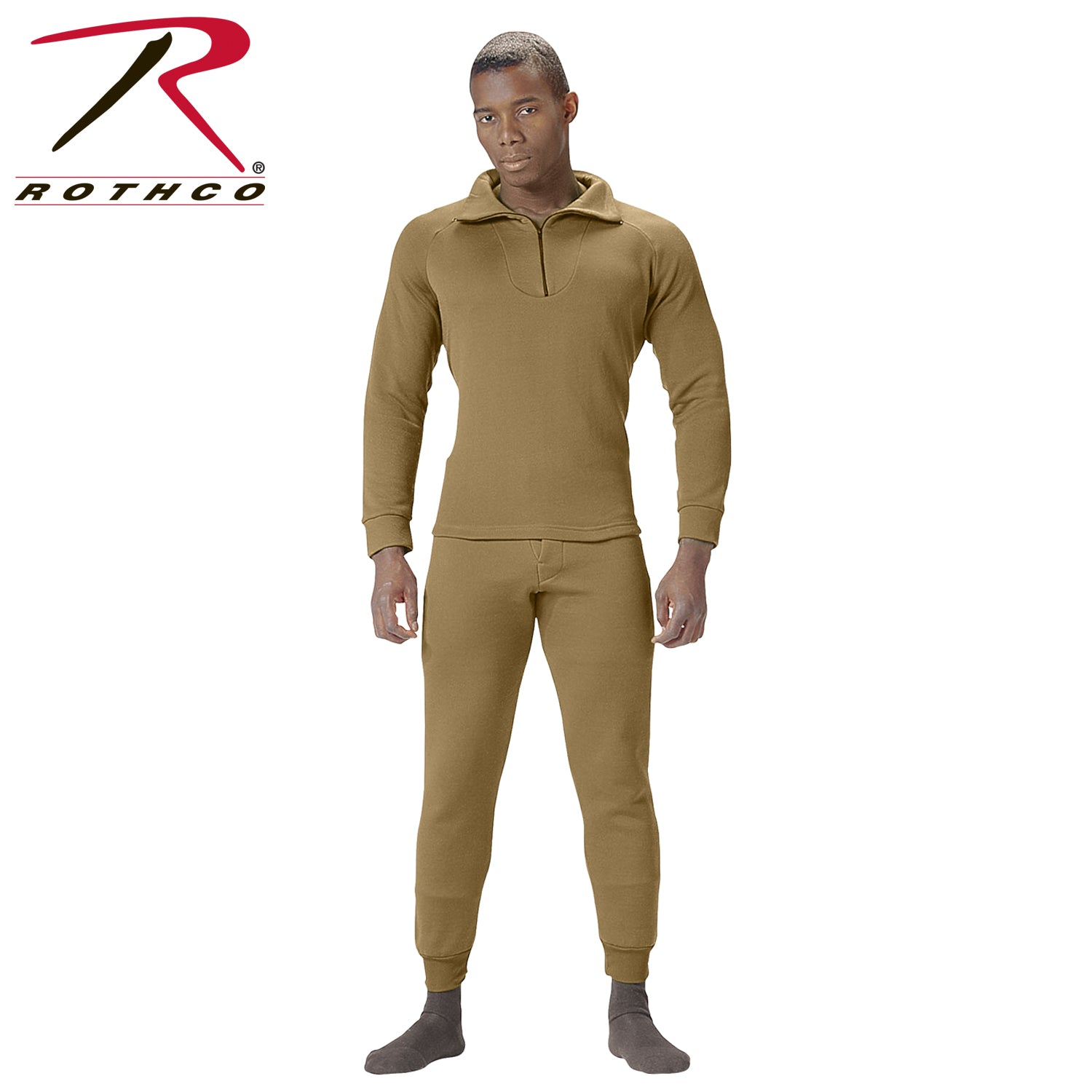 Rothco ECWCS Poly Bottoms Size M in Coyote Brown – Cold Weather Base Layer