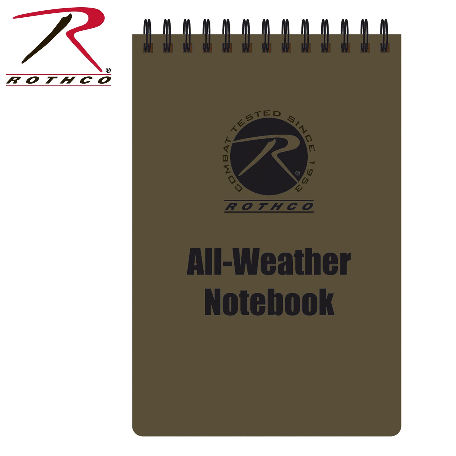 Rothco All-Weather Waterproof Notebook Coyote Brown 4 x 6 Inches