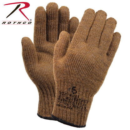 Rothco G.I. Glove Liners Size 6 in Coyote Brown – Made in USA