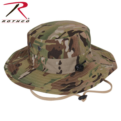 Rothco Adjustable Boonie Hat in MultiCam – Military-Style Wide Brim Sun Protection