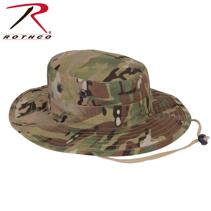Rothco Adjustable Boonie Hat in MultiCam – Military-Style Wide Brim Sun Protection