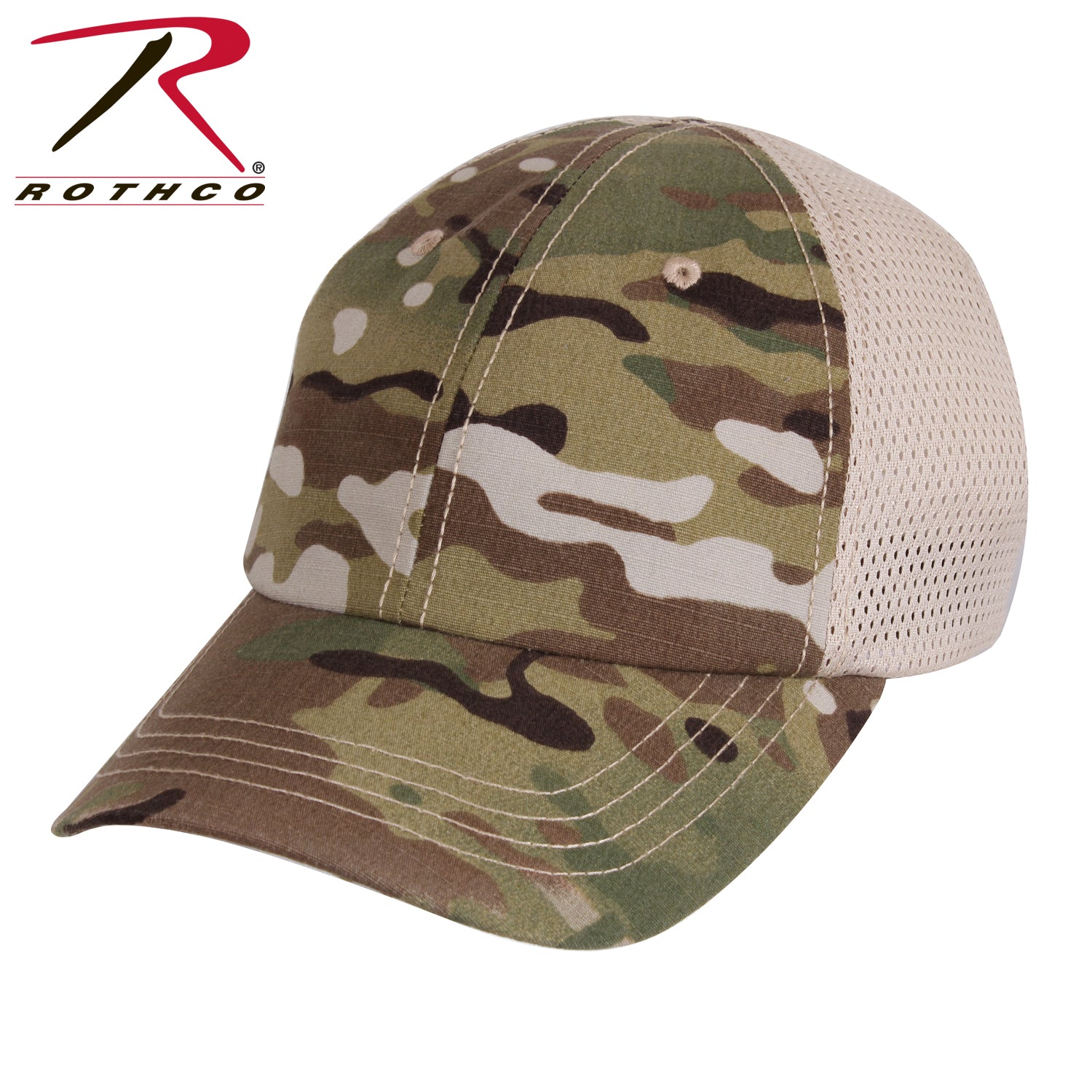 Rothco Mesh Back Tactical Cap MultiCam - Durable and Breathable Headwear for Outdoor Activities