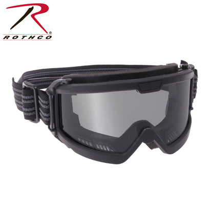 Rothco ANSI Rated OTG Goggles Black / Clear - Impact-Resistant Over-The-Glasses Tactical Eyewear