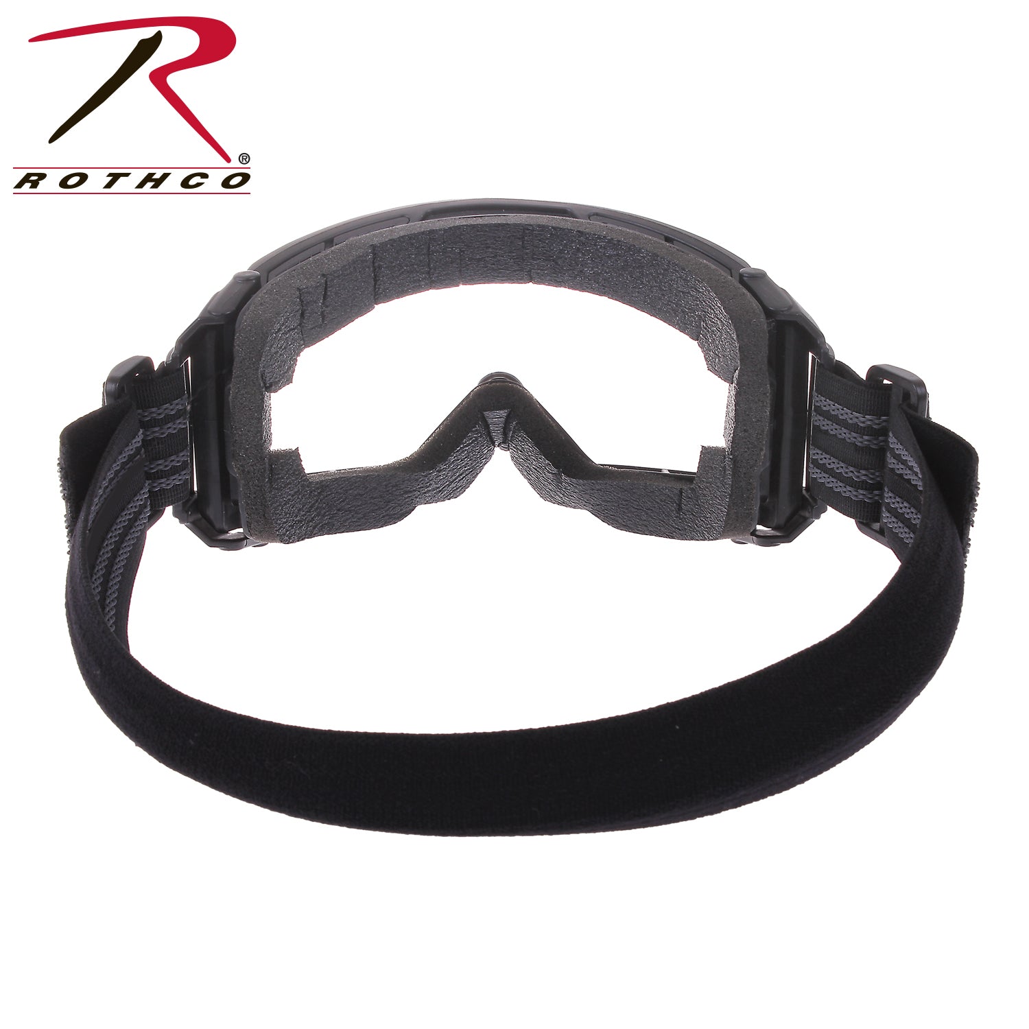 Rothco ANSI Rated OTG Goggles Black / Clear - Impact-Resistant Over-The-Glasses Tactical Eyewear