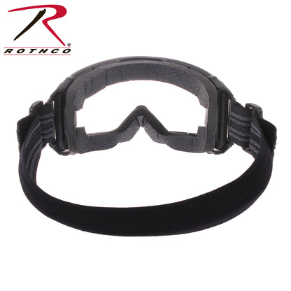 Rothco ANSI Rated OTG Goggles Black / Clear - Impact-Resistant Over-The-Glasses Tactical Eyewear