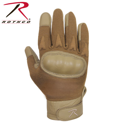 Rothco Hard Knuckle Tactical Gloves Size Small in Coyote Brown, Model 2807-CB-S