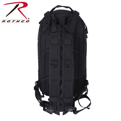 Rothco Convertible Medium Transport Pack Black – Tactical 25L Shoulder and Sling Backpack