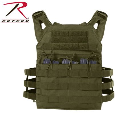 Rothco Lightweight Armor Plate Carrier Vest Olive Drab Size Regular – Durable MOLLE System for Tactical Use
