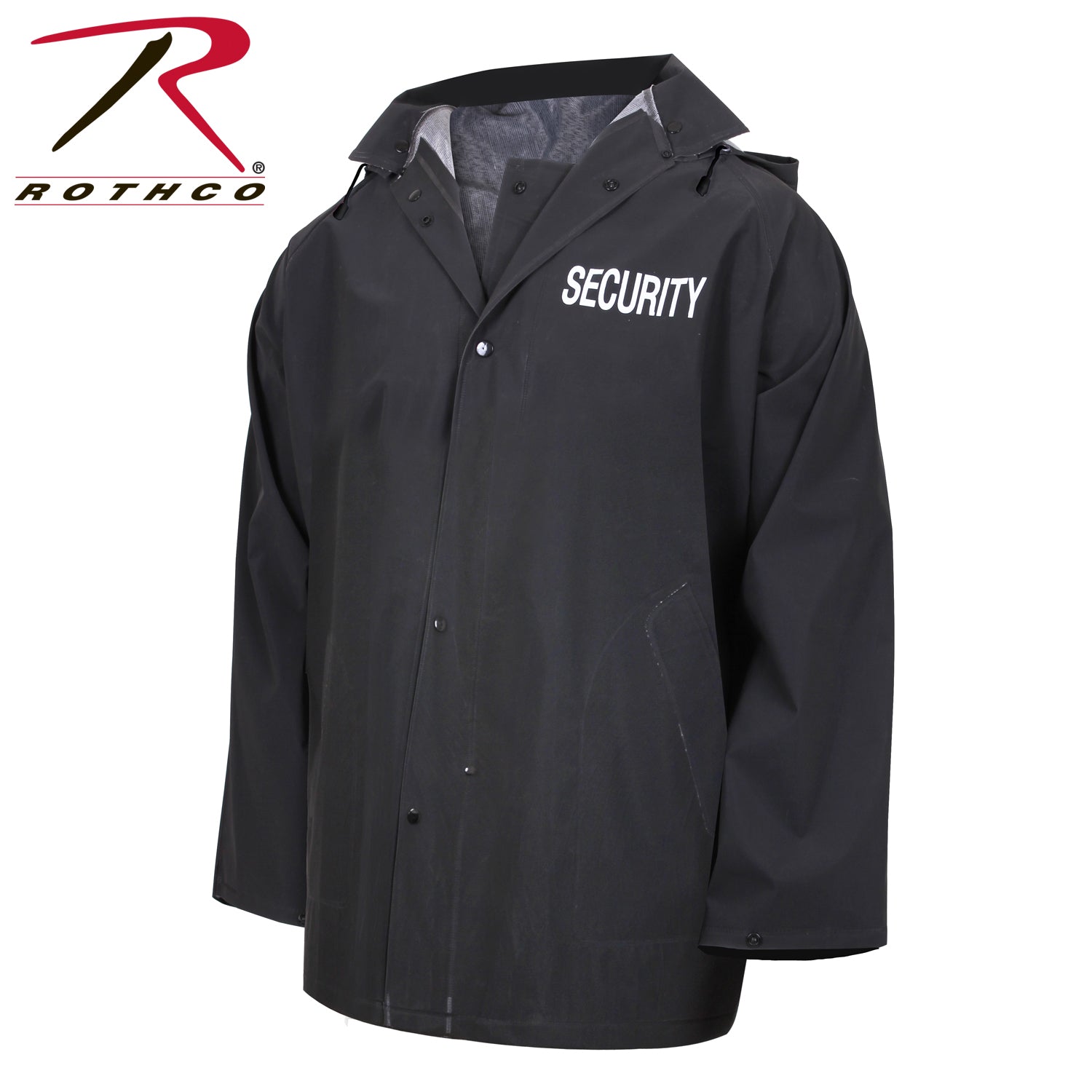 Rothco Security Rain Jacket Size M – Waterproof Outerwear for Security Personnel