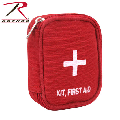 Rothco Military Zipper First Aid Kit Pouch in Red, Part No. 8378
