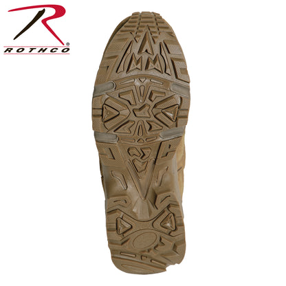 Rothco Forced Entry Deployment Boots with Side Zipper - 8 Inch AR 670-1 Coyote Brown, Size 6