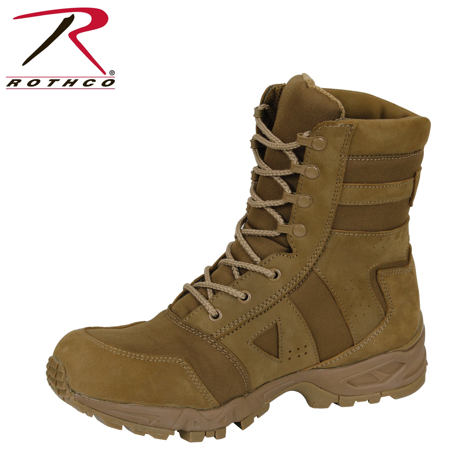 Rothco AR 670-1 Coyote Brown Forced Entry Tactical Boot - 8 Inch, Size 7.5