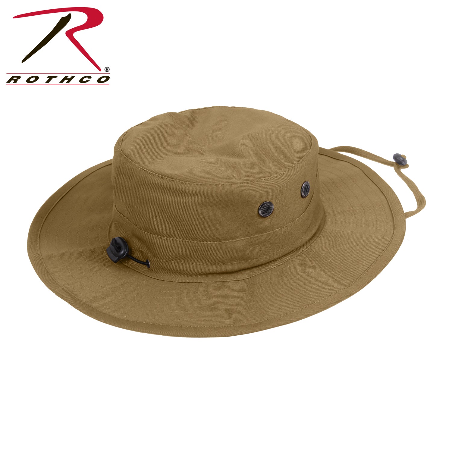 Rothco Adjustable Boonie Hat in Coyote Brown with Wide Brim and Utility Features