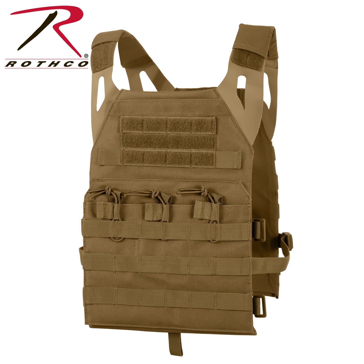 Rothco Lightweight Armor Plate Carrier Vest 2XL/3XL Coyote Brown - Model 1399
