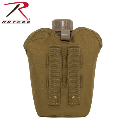 Rothco MOLLE Compatible 1 Quart Canteen Pouch in Coyote Brown - Durable Hydration Accessory