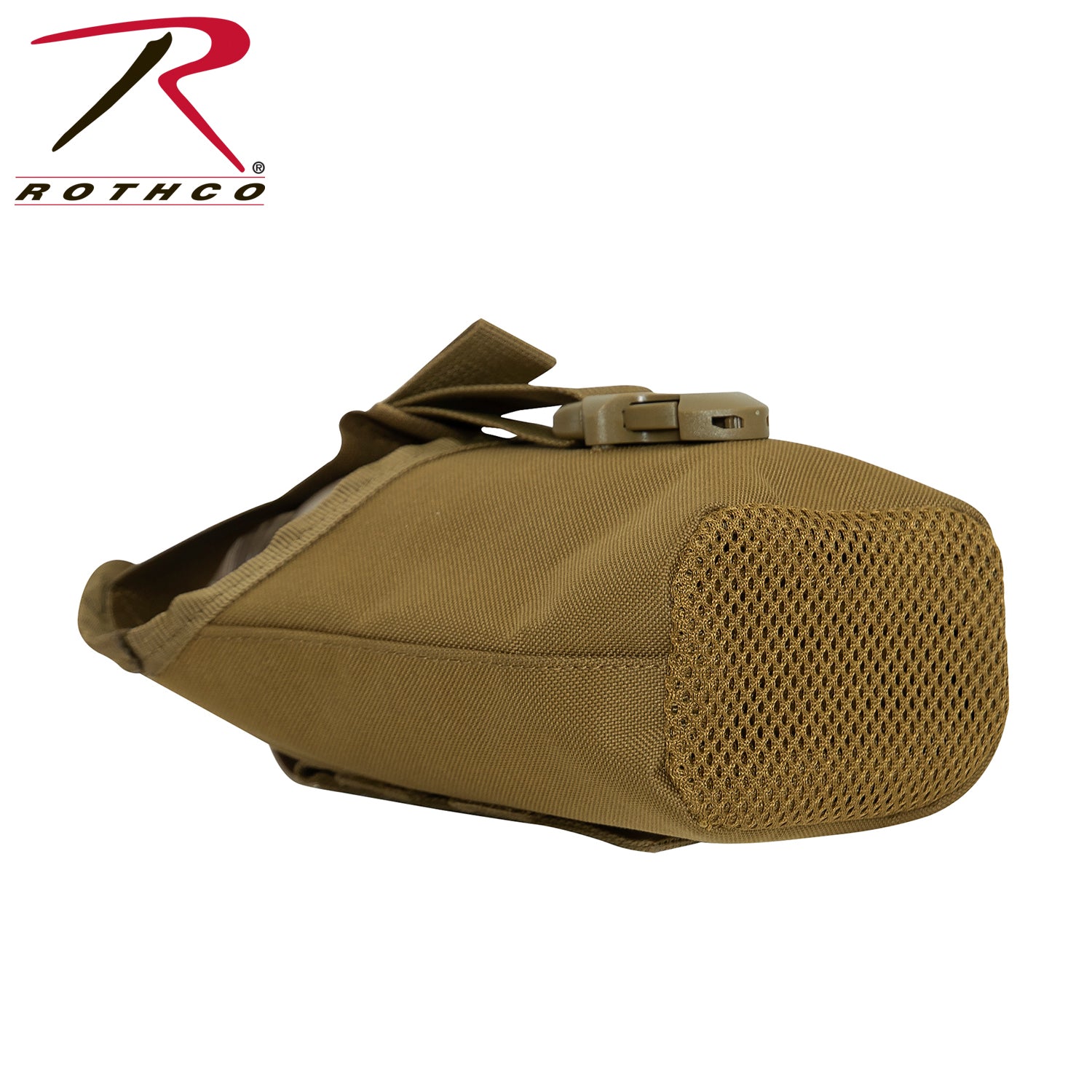 Rothco MOLLE Compatible 1 Quart Canteen Pouch in Coyote Brown - Durable Hydration Accessory