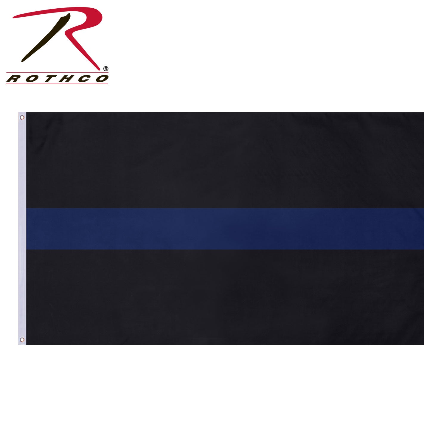 Rothco Thin Blue Line Flag – 3' x 5' Support Flag for Law Enforcement