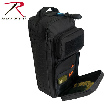 Rothco Tactical Single Sling Pack with Laser Cut MOLLE - Black