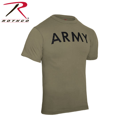 Rothco AR 670-1 Coyote Brown Army Physical Training T-Shirt Size Large