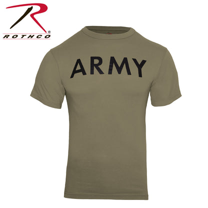 Rothco AR 670-1 Coyote Brown Army Physical Training T-Shirt Size 2XL