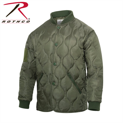 Rothco Quilted Woobie Jacket Olive Drab Size XL - Warm Lightweight Military Outerwear