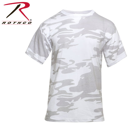 Rothco White Camo T-Shirt Size Large - Durable Military-Style Camouflage Tee
