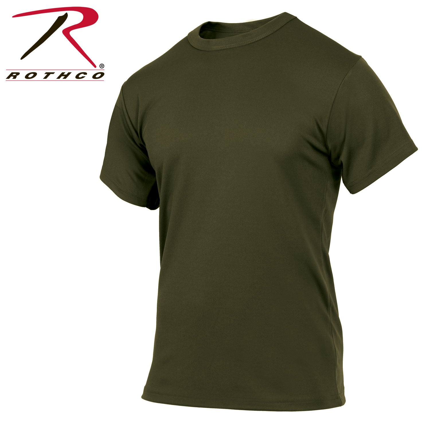 Rothco Quick Dry Moisture Wicking T-Shirt Olive Drab Size Small