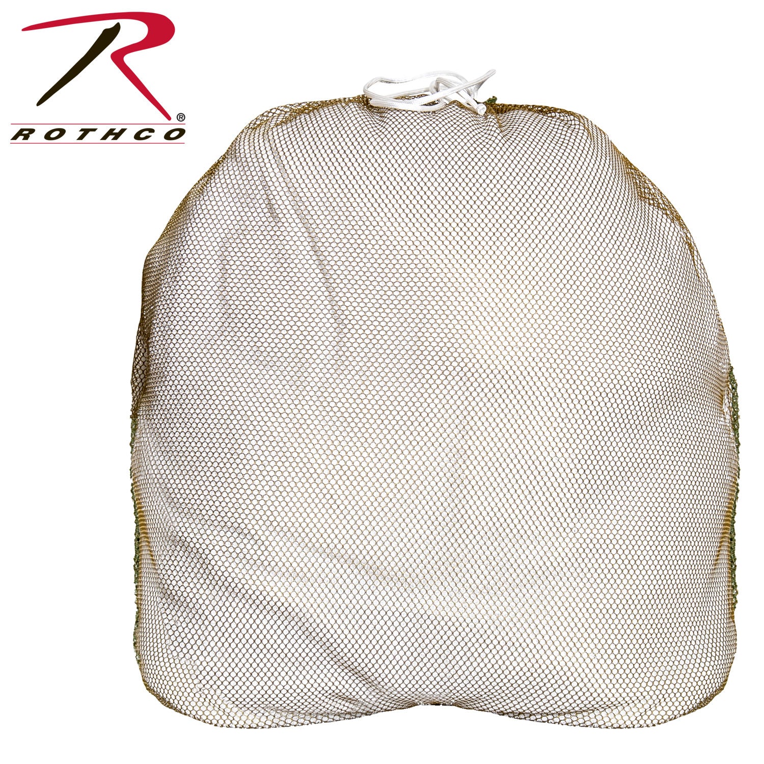 Rothco Large Mesh Bag in Coyote Brown – Durable Nylon Laundry and Travel Storage