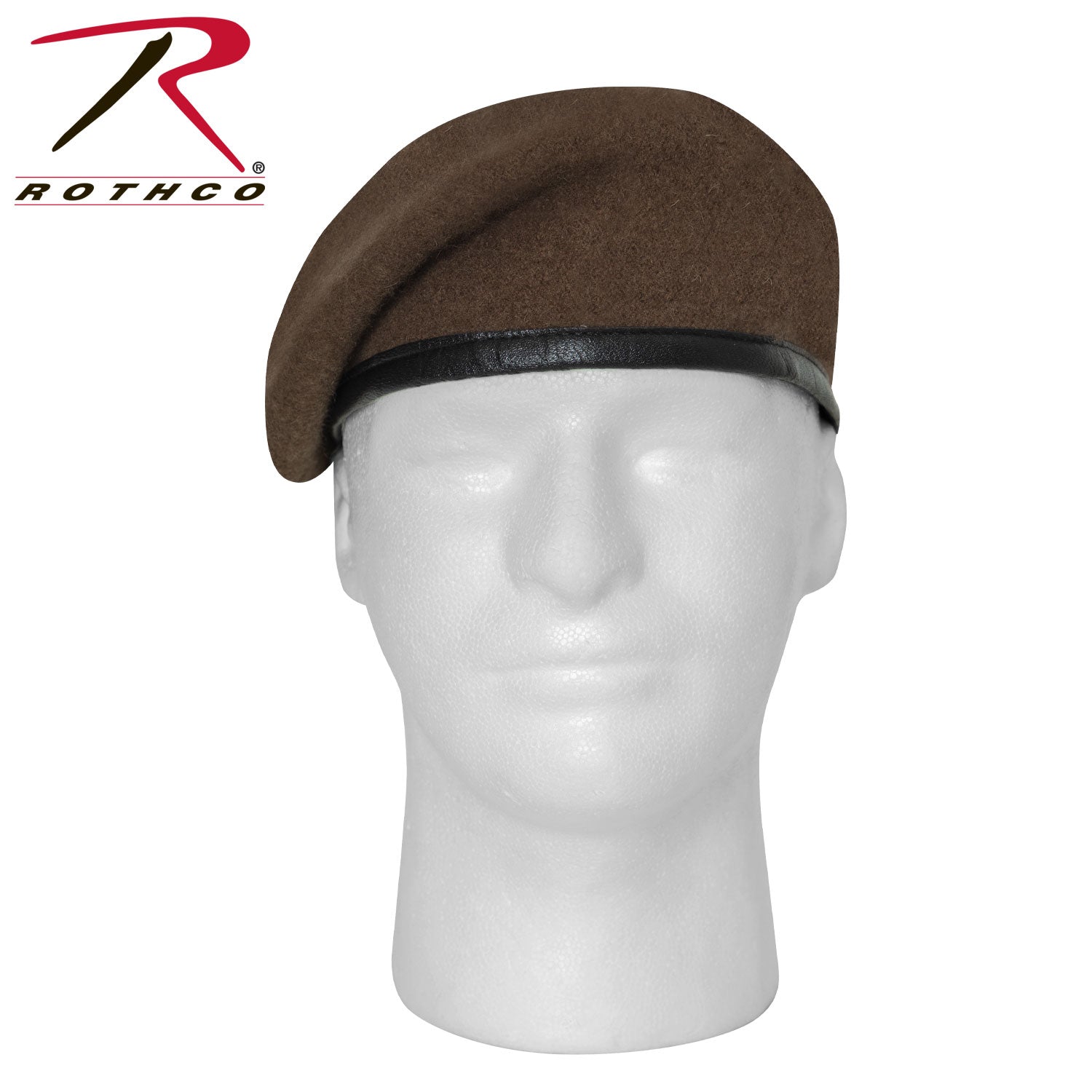 Rothco G.I. Type Inspection Ready Beret – Brown, 7 3/4 Inch Head Size