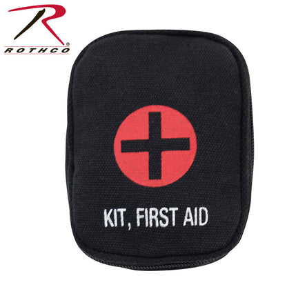 Rothco Military Zipper First Aid Kit Pouch Black – Compact Emergency Medical Storage for On-the-Go Use