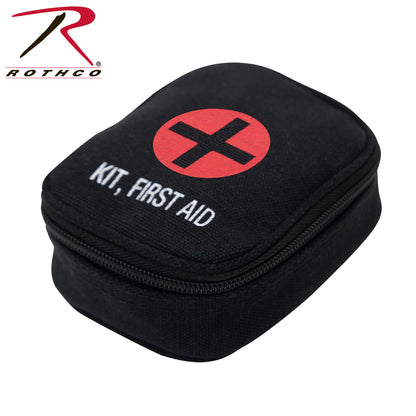 Rothco Military Zipper First Aid Kit Pouch Black – Compact Emergency Medical Storage for On-the-Go Use